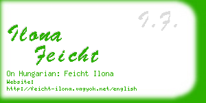 ilona feicht business card